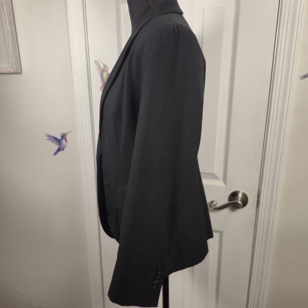 Zara Basic Tailored Black Single Breasted Blazer … - image 3